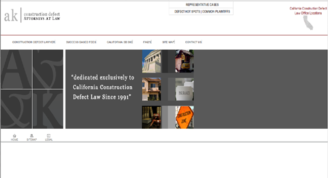 Andersen Law Firm: Screenshot of Project Mockup