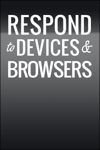 respond to site visitors' devices with liquid layout