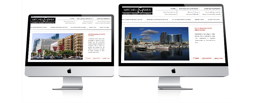 website design for Attorneys Mitchell & Shea